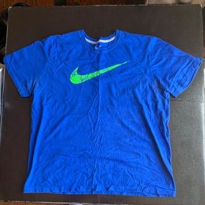 blue nike tee